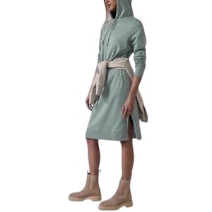 Athleta Triumph Hoodie casual sweatshirt midi dress size S excellent condition
